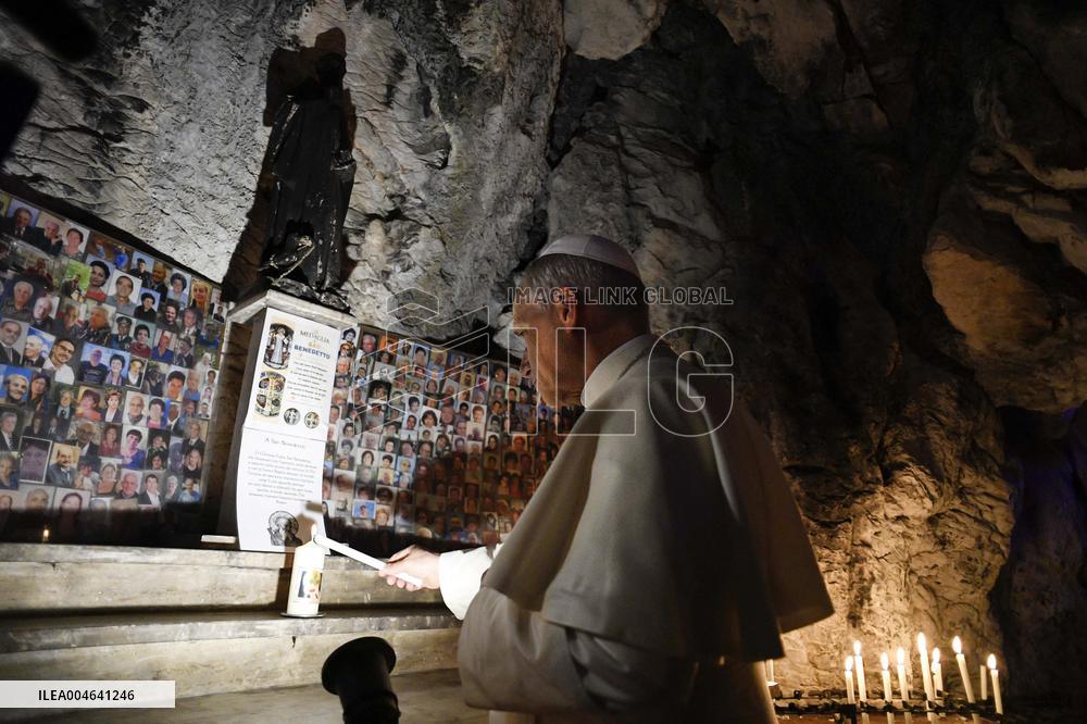 Pope Leo XIV Visits the Shrine of Our Lady of Grace at Mentorella - Vatican