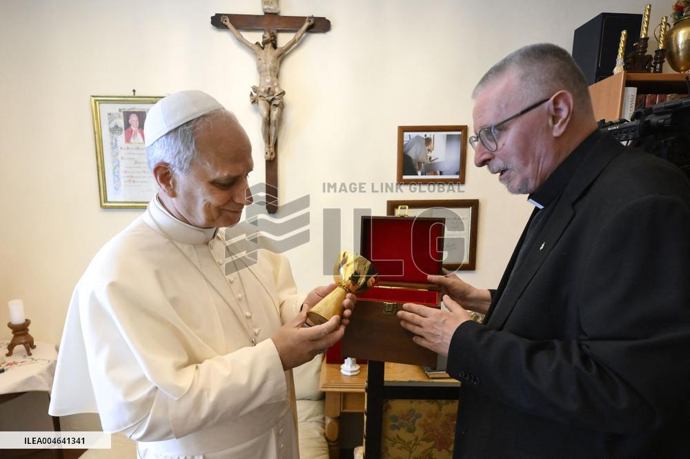 Pope Leo XIV Visits the Shrine of Our Lady of Grace at Mentorella - Vatican
