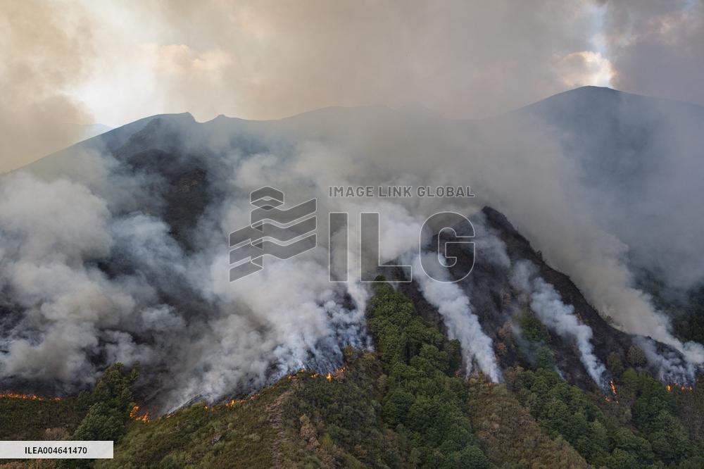 Spain Gripped by Violent Wildfires