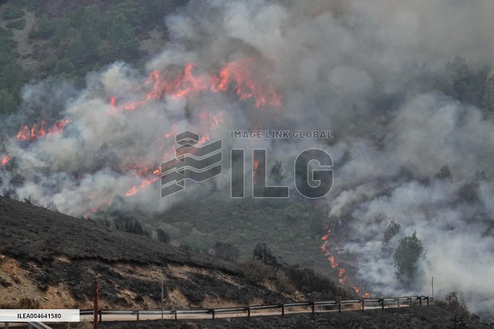 Spain Gripped by Violent Wildfires