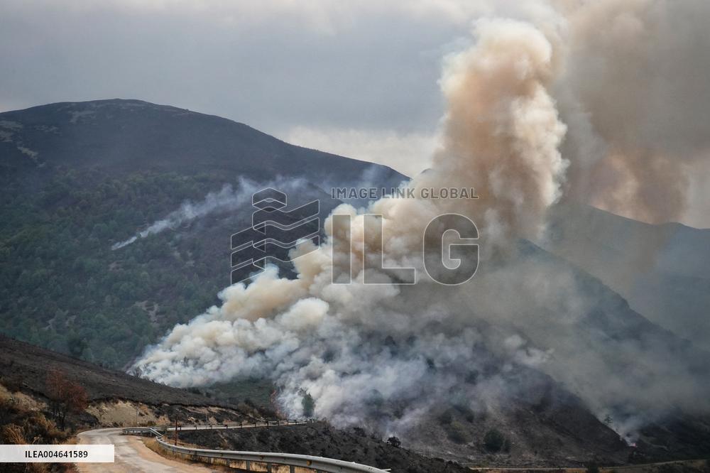 Spain Gripped by Violent Wildfires