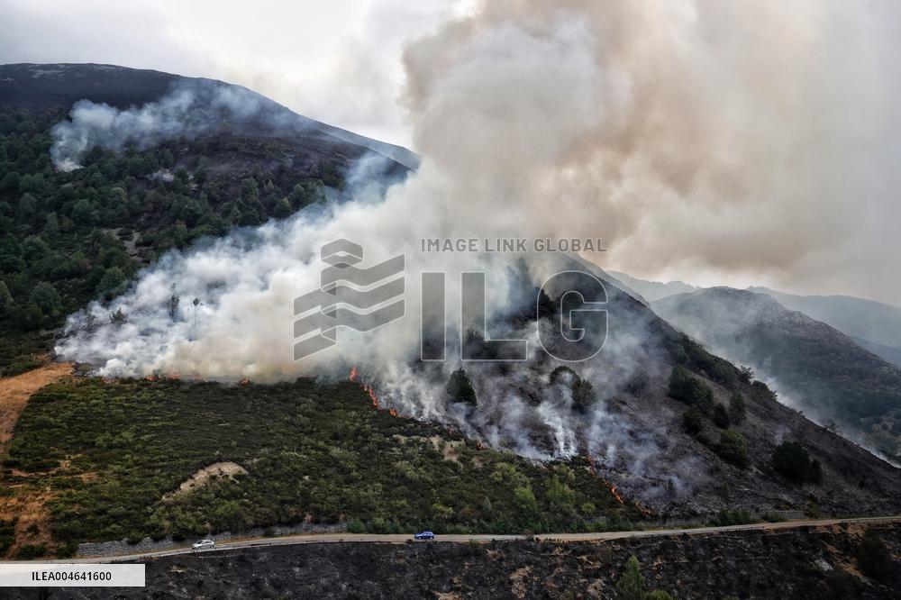 Spain Gripped by Violent Wildfires