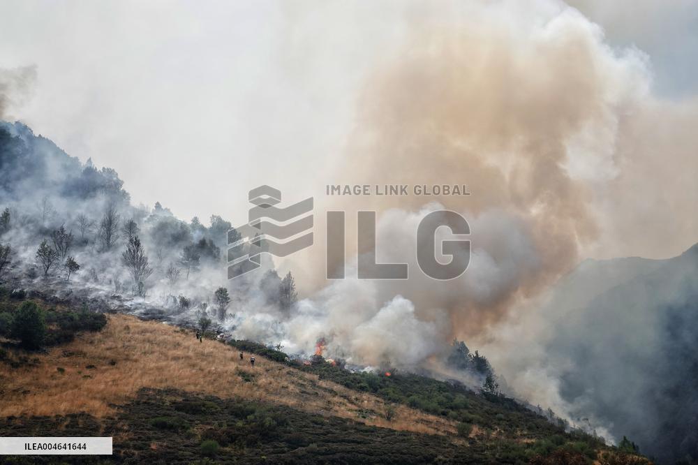 Spain Gripped by Violent Wildfires