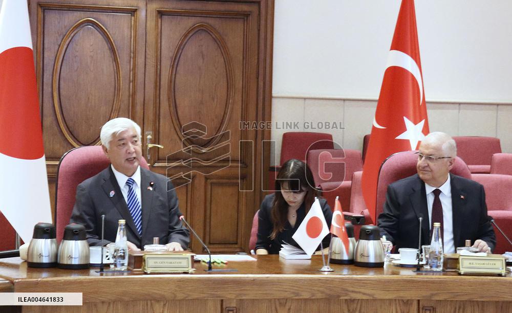 Japan defense minister in Turkey
