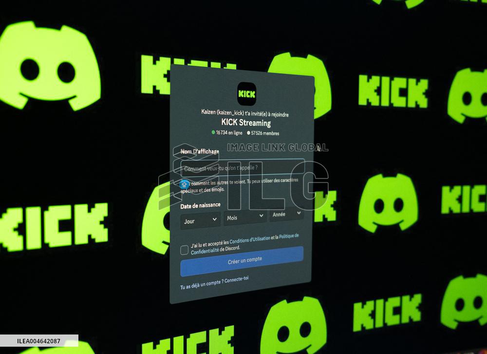 Illustration - Kick and Twitch Streaming Platform - France