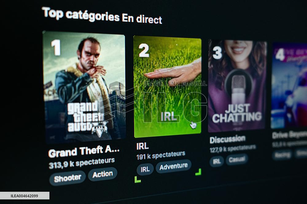 Illustration - Kick and Twitch Streaming Platform - France