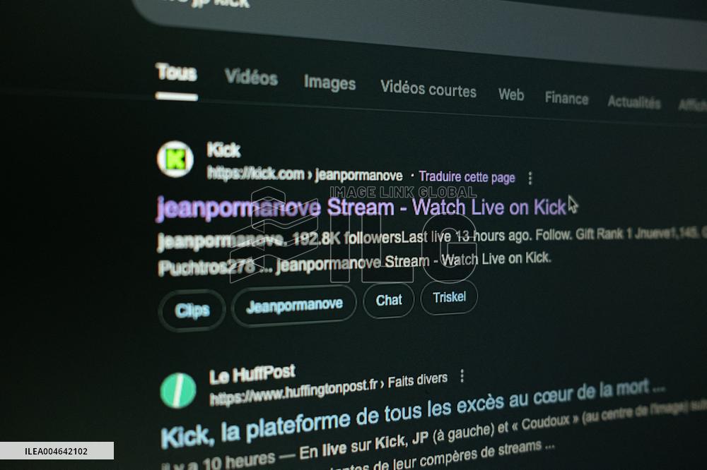 Illustration - Kick and Twitch Streaming Platform - France