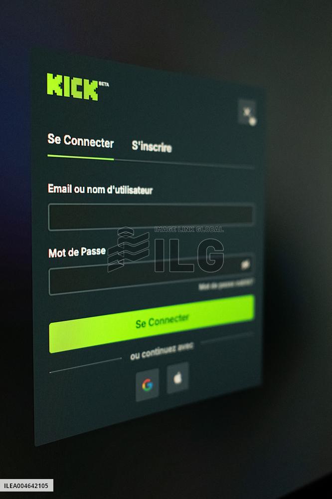 Illustration - Kick and Twitch Streaming Platform - France