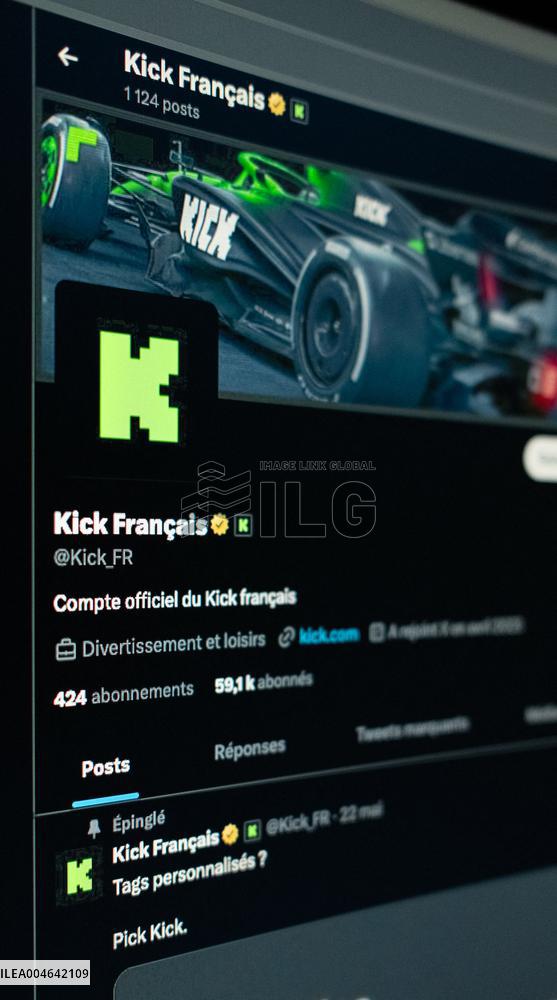 Illustration - Kick and Twitch Streaming Platform - France