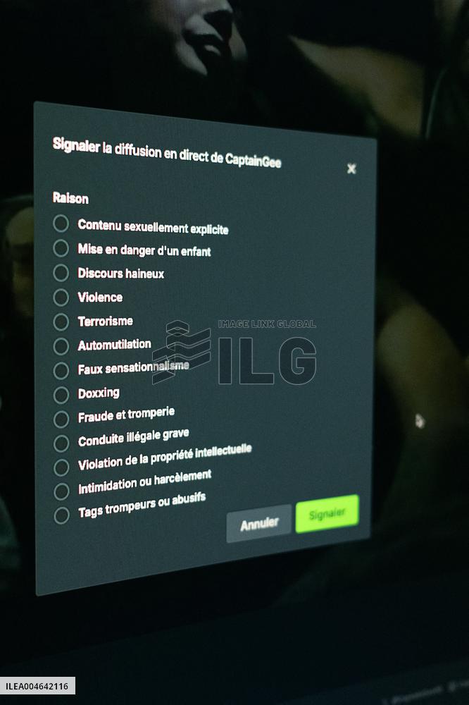 Illustration - Kick and Twitch Streaming Platform - France