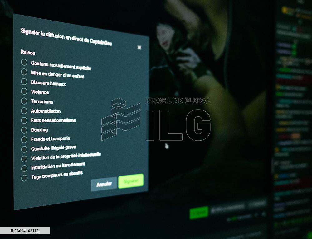 Illustration - Kick and Twitch Streaming Platform - France
