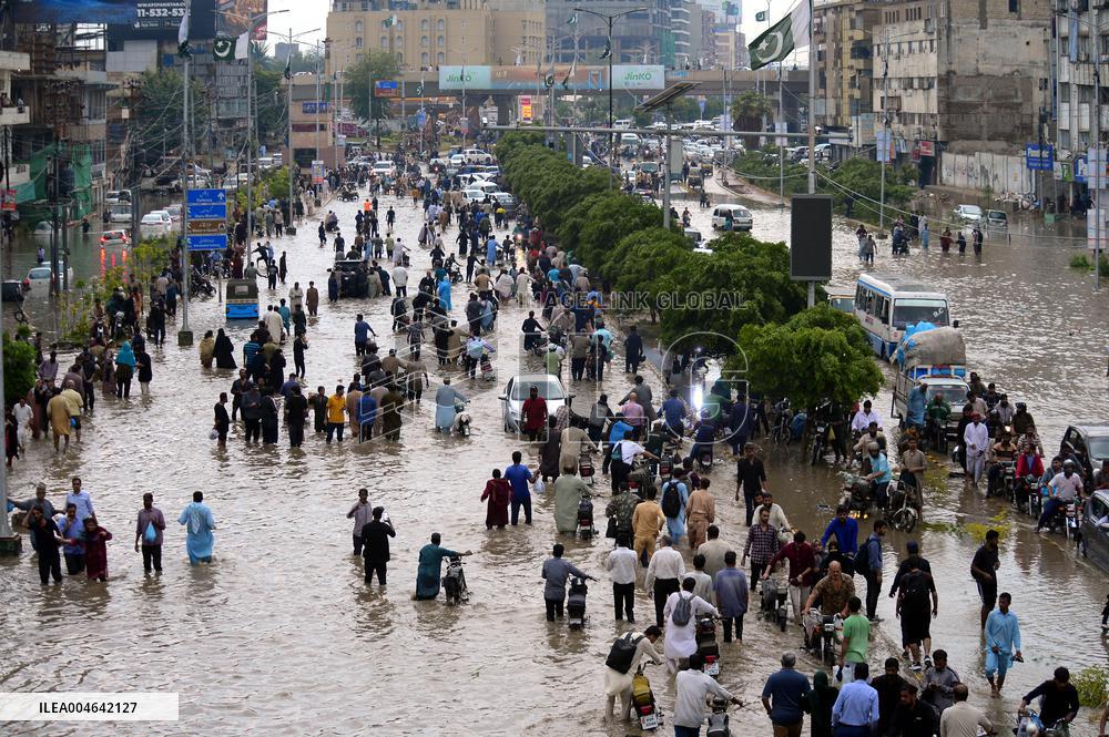 Monsoon Flooding in Karachi - Pakistan
