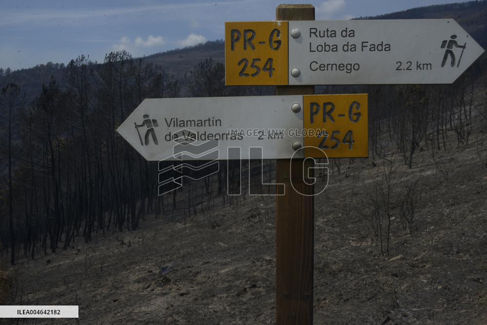 Larouco fire (Ourense) reaches 20,000 hectares burned and becomes the largest in the history of Galicia