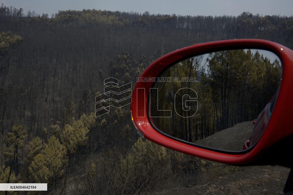 Larouco fire (Ourense) reaches 20,000 hectares burned and becomes the largest in the history of Galicia