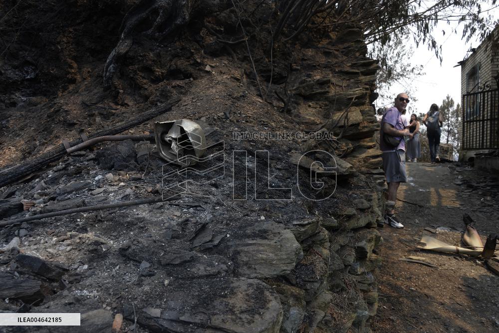 Larouco fire (Ourense) reaches 20,000 hectares burned and becomes the largest in the history of Galicia