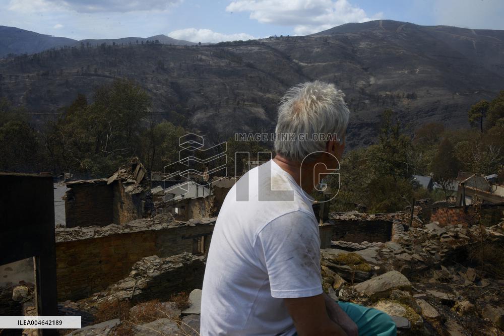 Larouco fire (Ourense) reaches 20,000 hectares burned and becomes the largest in the history of Galicia