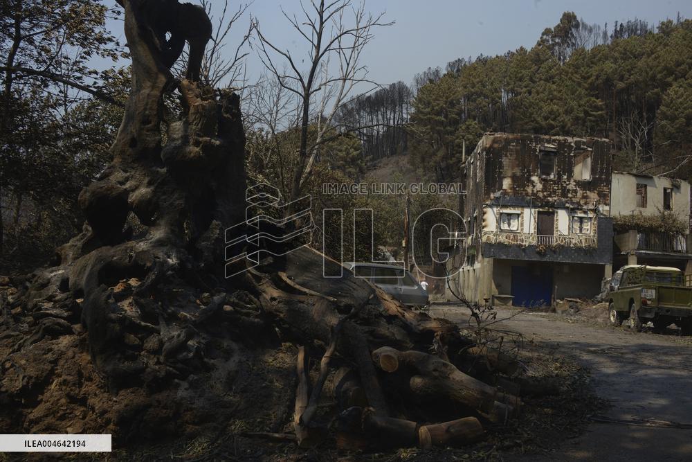 Larouco fire (Ourense) reaches 20,000 hectares burned and becomes the largest in the history of Galicia