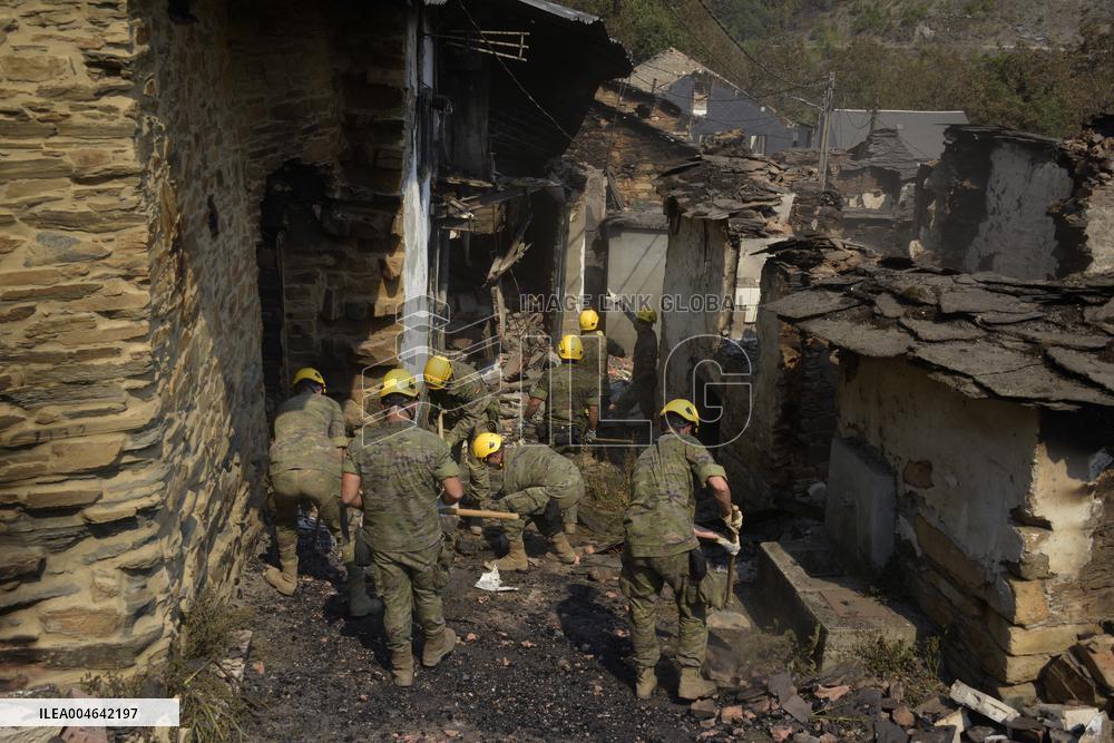 Larouco fire (Ourense) reaches 20,000 hectares burned and becomes the largest in the history of Galicia