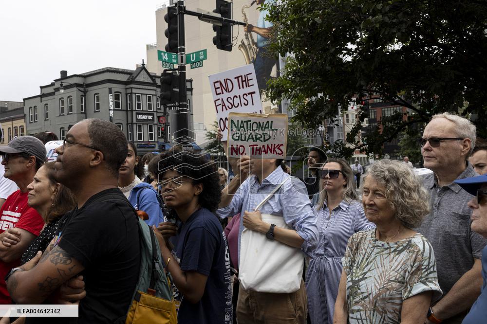 Free DC Protesters Rally Against Federal Control - Washington