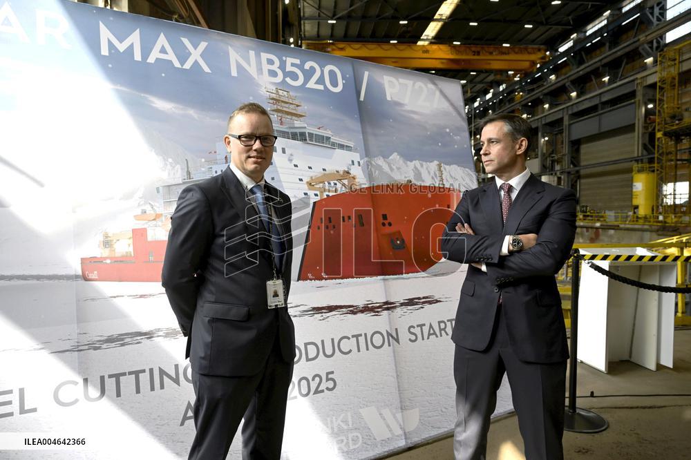 The Polar Max project begins in the Helsinki Shipyard