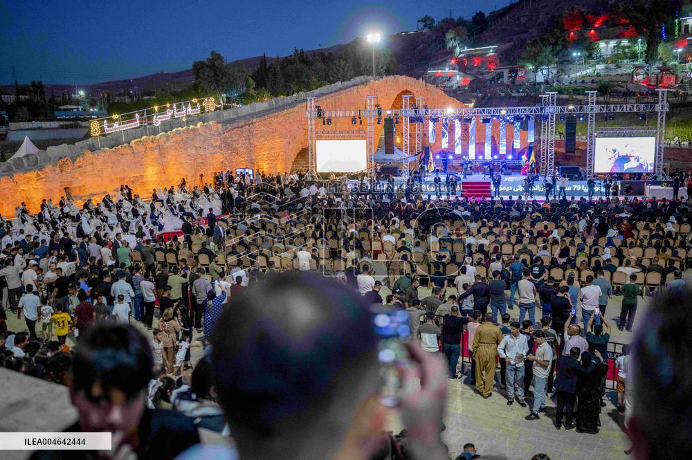 Kurdistan Democratic Party Celebrates 79th Anniversary With Mass Wedding - Iraq