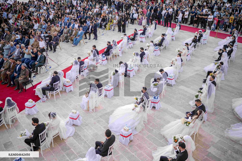 Kurdistan Democratic Party Celebrates 79th Anniversary With Mass Wedding - Iraq