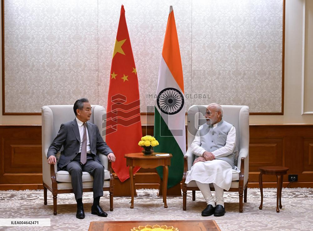 Narendra Modi Meets Chinese Foreign Minister Wang Yi - New Delhi