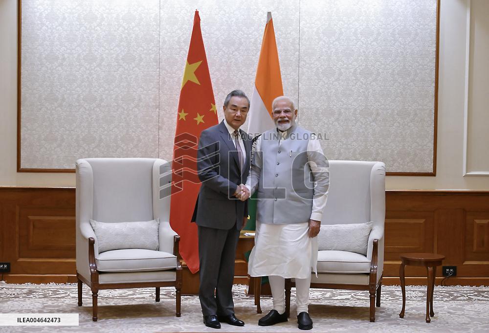 Narendra Modi Meets Chinese Foreign Minister Wang Yi - New Delhi
