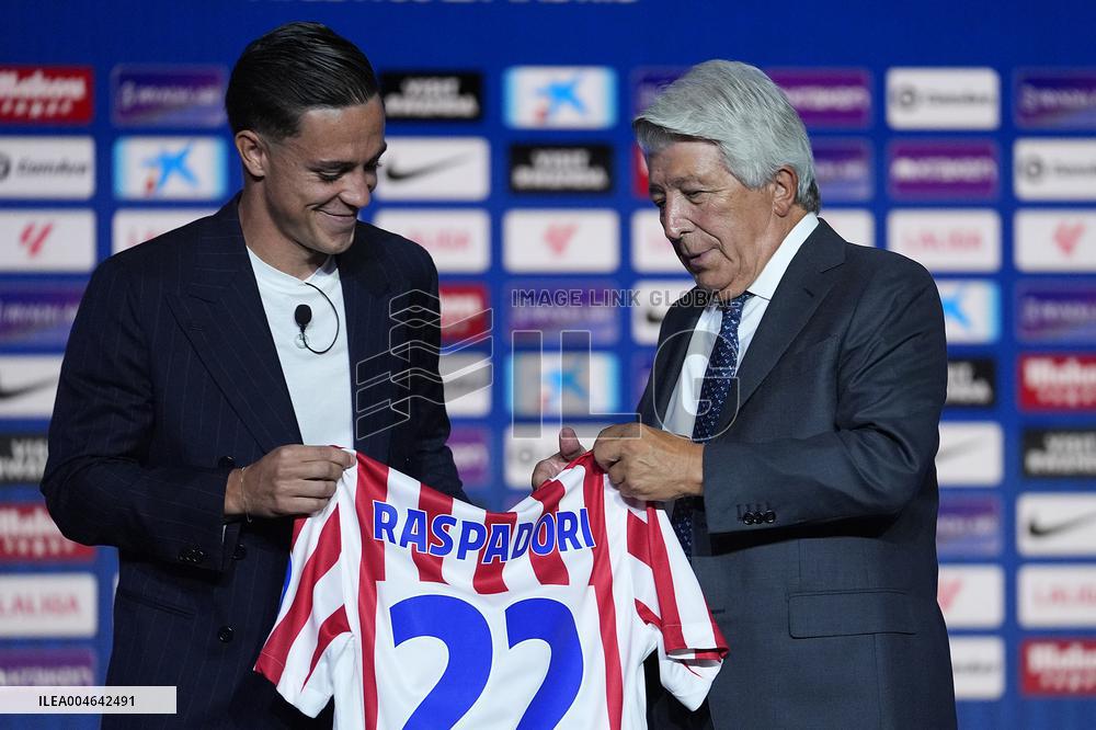 Atletico de Madrid's new player Giacomo Raspadori - Madrid