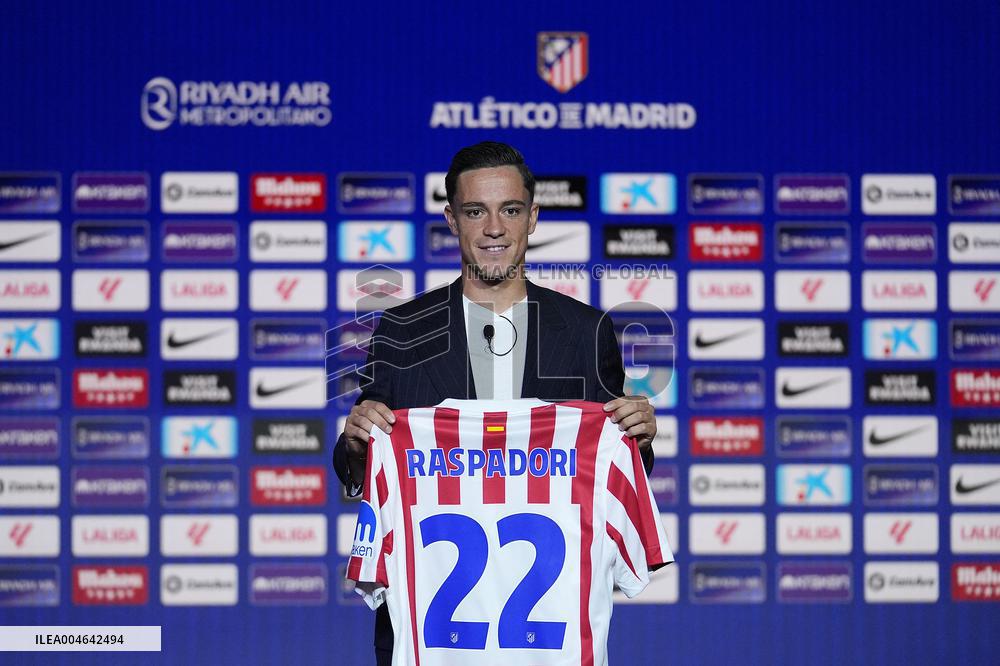 Atletico de Madrid's new player Giacomo Raspadori - Madrid