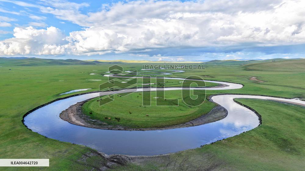 Inner Mongolia Hulun Buir Mergel Gol River Scenery - China