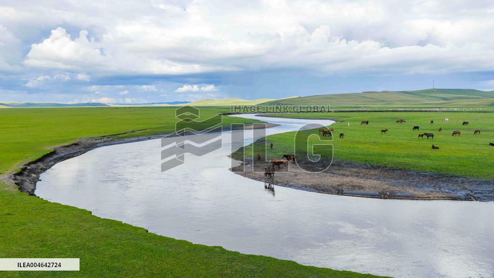Inner Mongolia Hulun Buir Mergel Gol River Scenery - China