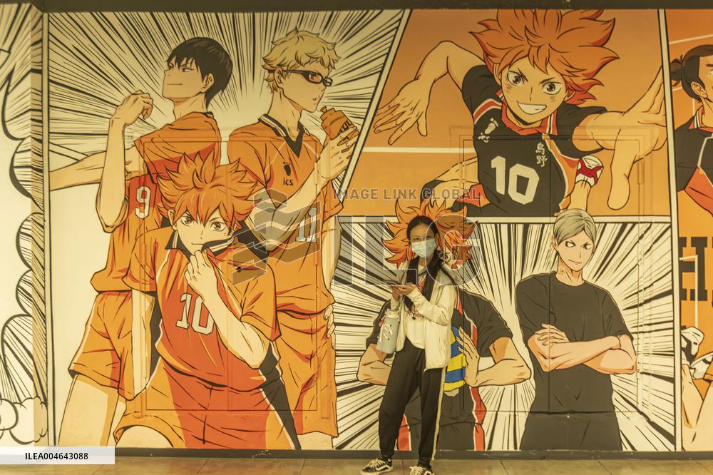 Anime-themed Wall Paintings in Nanning