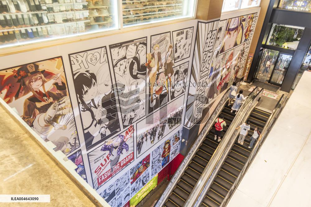 Anime-themed Wall Paintings in Nanning