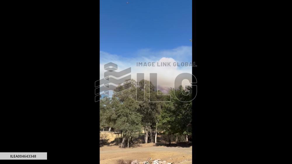 US: Coyote Fire Spreads in El Dorado County, California