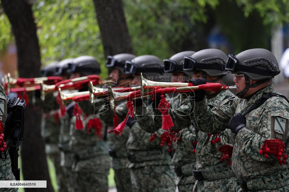 Anniversary of the Battle of Churubusco in Mexico City - Mexico
