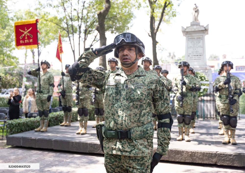 Anniversary of the Battle of Churubusco in Mexico City - Mexico
