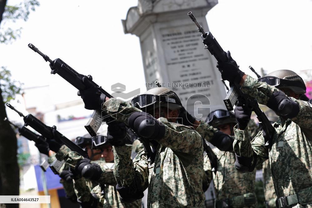 Anniversary of the Battle of Churubusco in Mexico City - Mexico