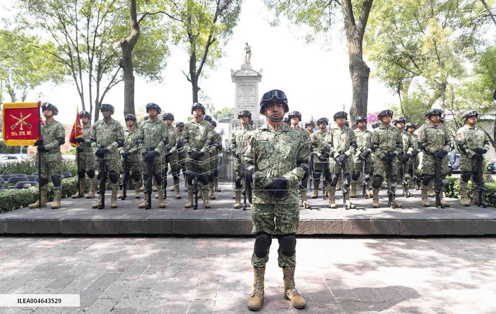 Anniversary of the Battle of Churubusco in Mexico City - Mexico
