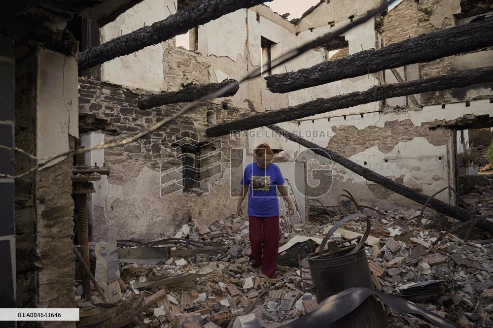 Larouco Fire Threatens Protected Areas in O Courel - Spain