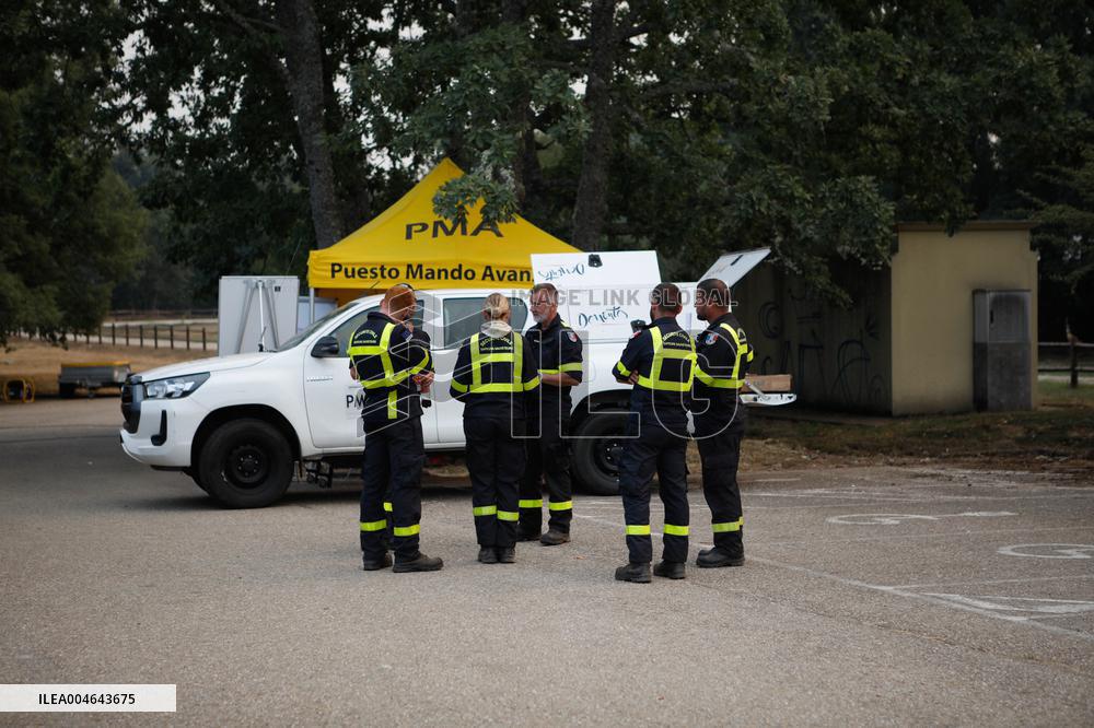 Barniedo de la Reina Fire Nears Containment - Spain