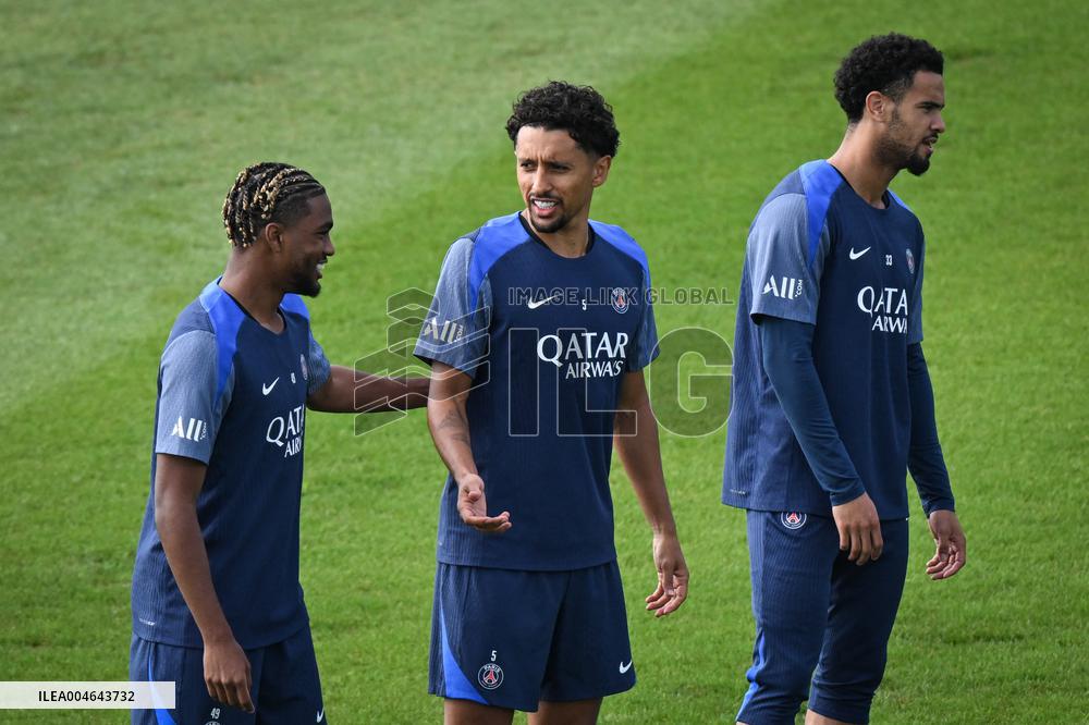 Ligue 1 PSG training before facing ANGERS SCO - FA