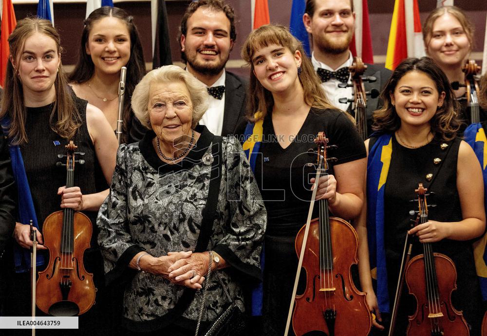 Princess Beatrix at EU Youth Orchestra Concert - Amsterdam