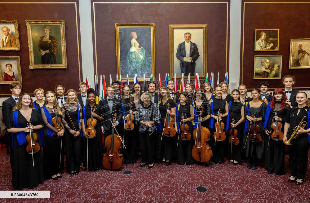 Princess Beatrix at EU Youth Orchestra Concert - Amsterdam