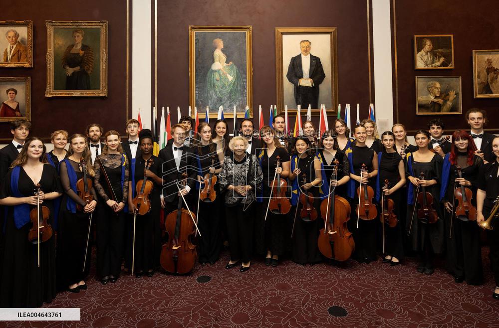 Princess Beatrix at EU Youth Orchestra Concert - Amsterdam