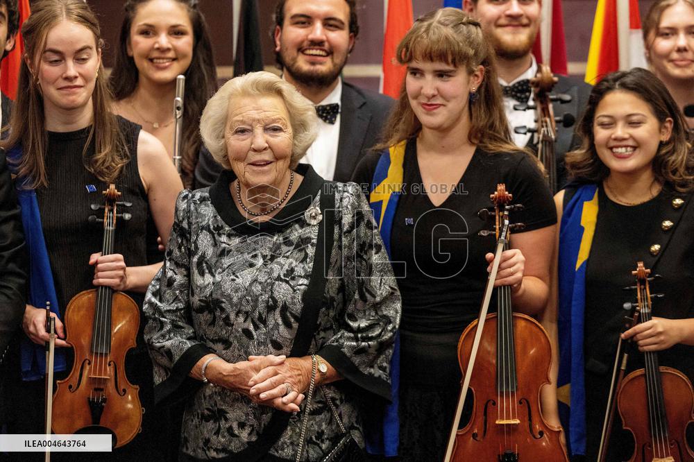 Princess Beatrix at EU Youth Orchestra Concert - Amsterdam