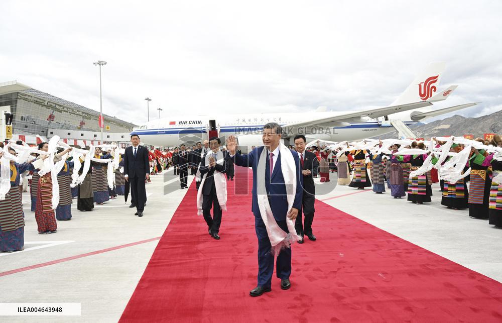 Chinese President Xi Jinping Visits Lhasa - China