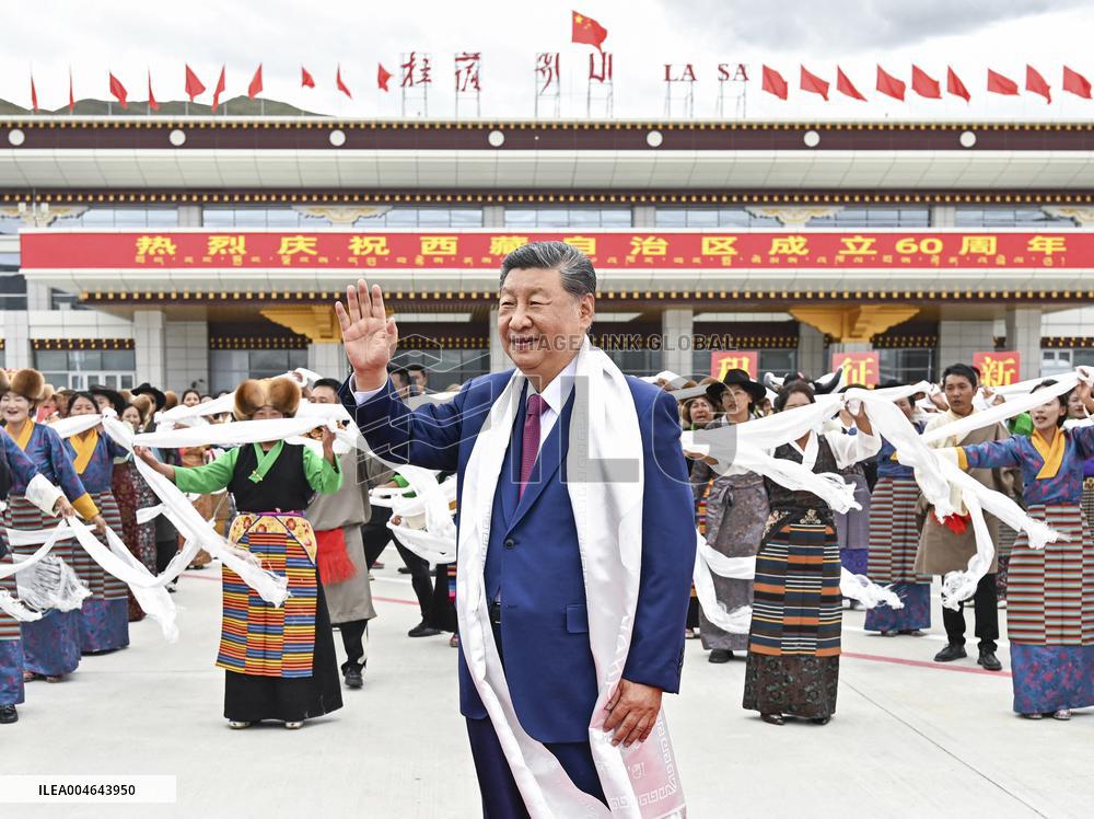 Chinese President Xi Jinping Visits Lhasa - China