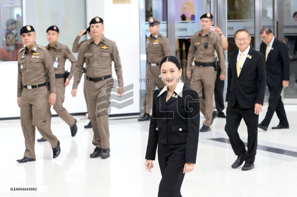 Paetongtarn Shinawatra at Constitutional Court - Bangkok