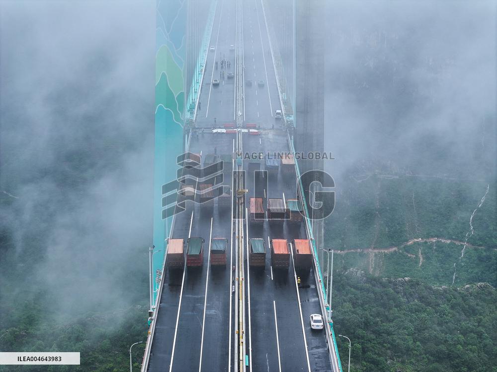 Load Testing on The Huajiang Grand Canyon Bridge - China